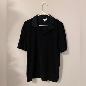 Sunspel Black Men’s Riviera Polo